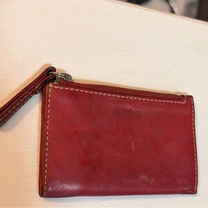 Vintage Coach Red Card Holder